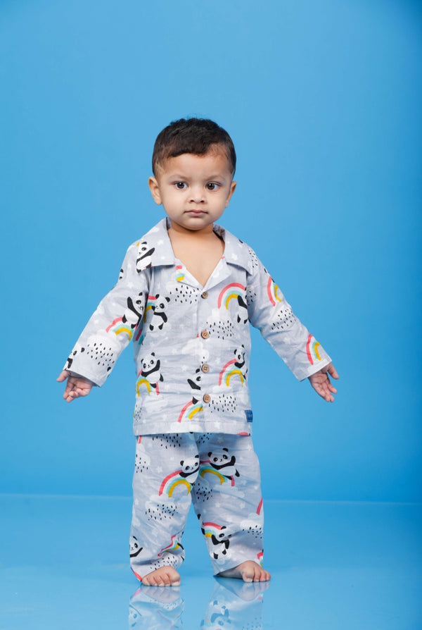 Colorful Panda Sleep Suit Boy