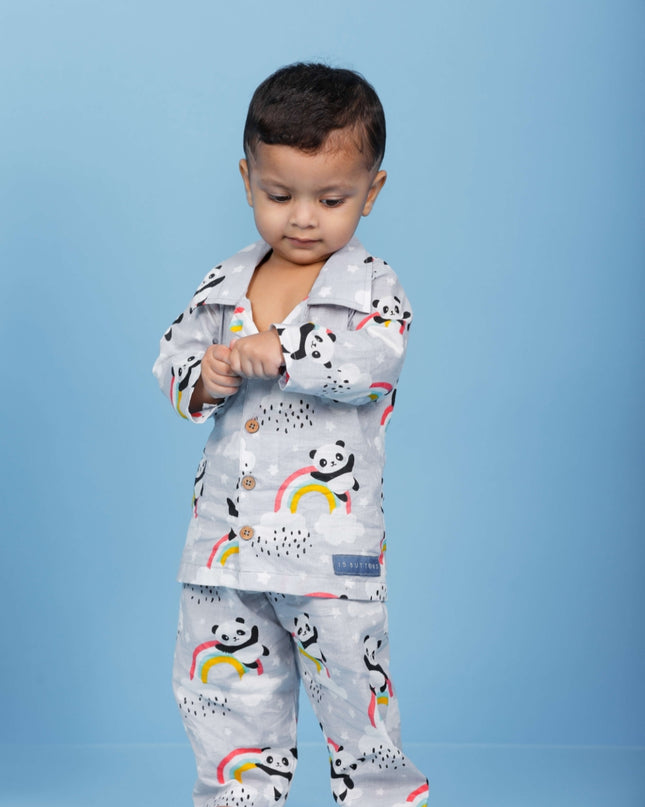 Colorful Panda Sleep Suit Boy