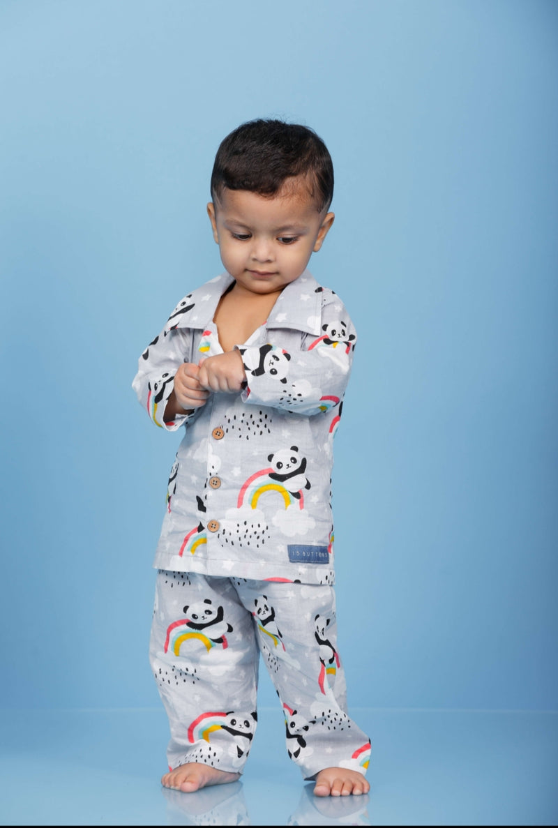 Colorful Panda Sleep Suit Boy