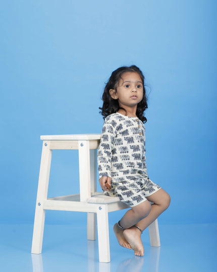 Elephant Kurta Co-ord Girl
