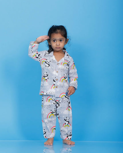 Colorful Panda Sleep Suit Girl
