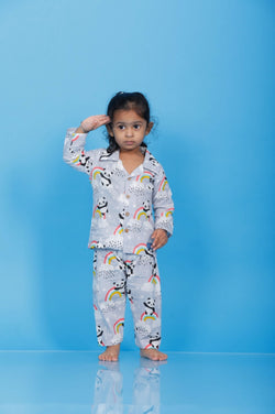 Colorful Panda Sleep Suit Girl