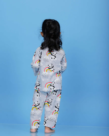 Colorful Panda Sleep Suit Girl