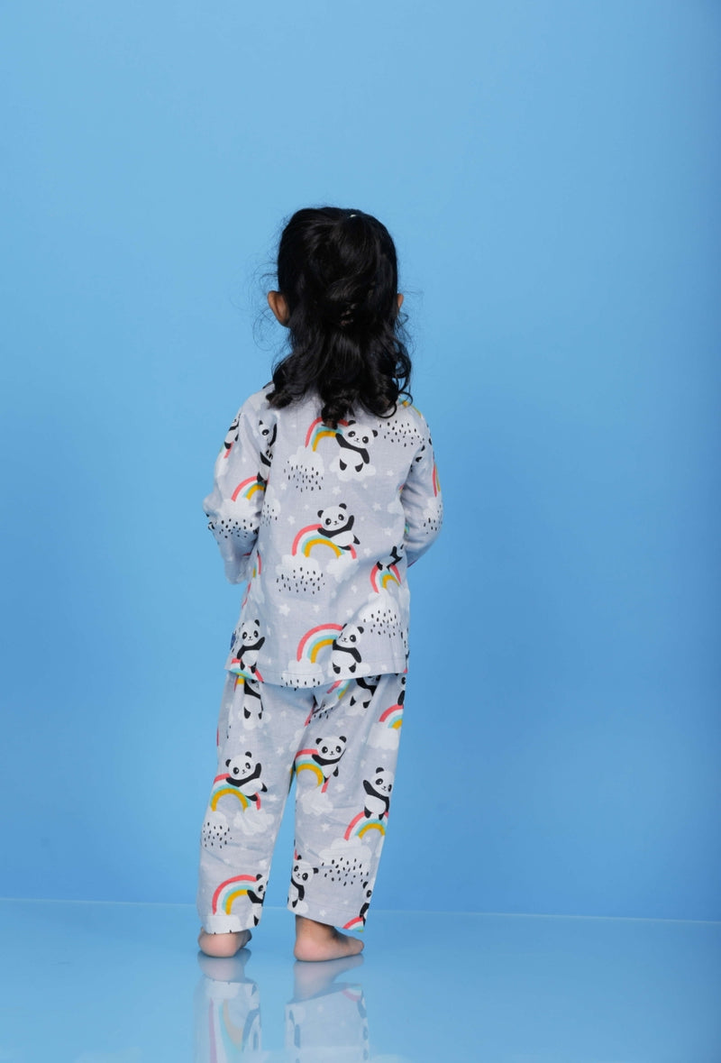 Colorful Panda Sleep Suit Girl