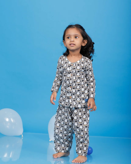 Icy Penguin Sleep Suit Girl