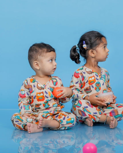 Joyful Owl Co-ord Set Kids