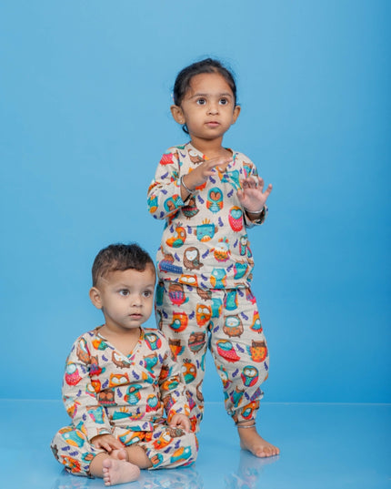 Joyful Owl Co-ord Set Kids