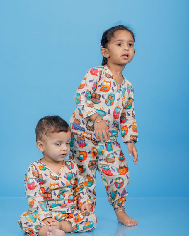 Joyful Owl Co-ord Set Kids