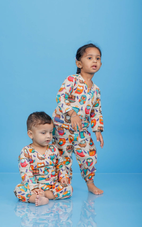 Joyful Owl Co-ord Set Kids