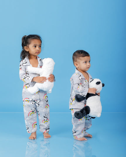 Colorful Panda Sleep Suit Kids