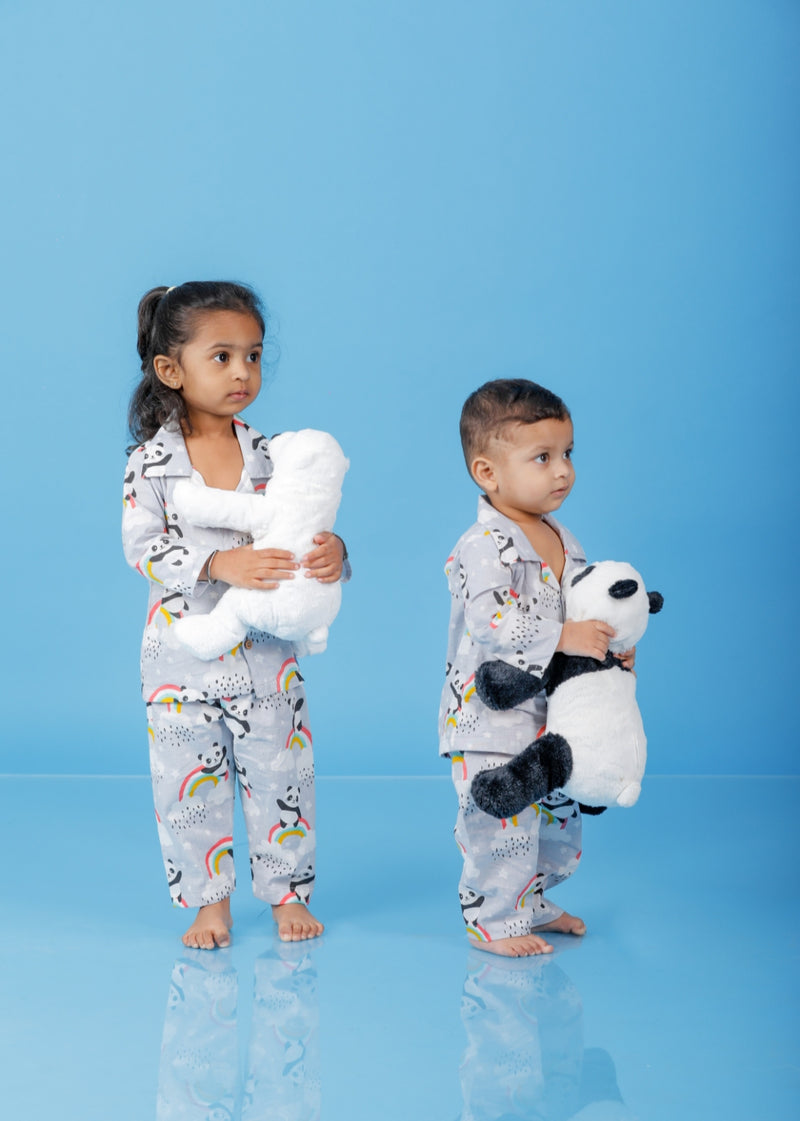 Colorful Panda Sleep Suit Kids