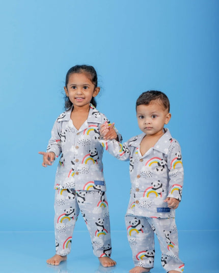 Colorful Panda Sleep Suit Kids