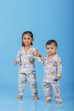 Colorful Panda Sleep Suit Kids