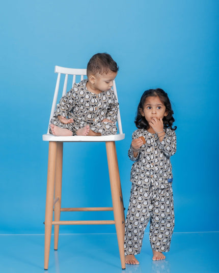Icy Penguin Sleep Suit Kids