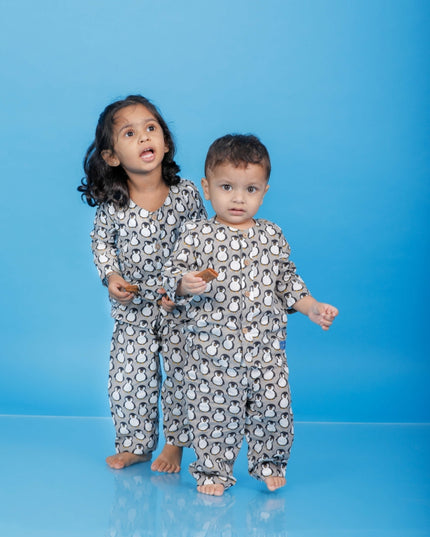 Icy Penguin Sleep Suit Kids