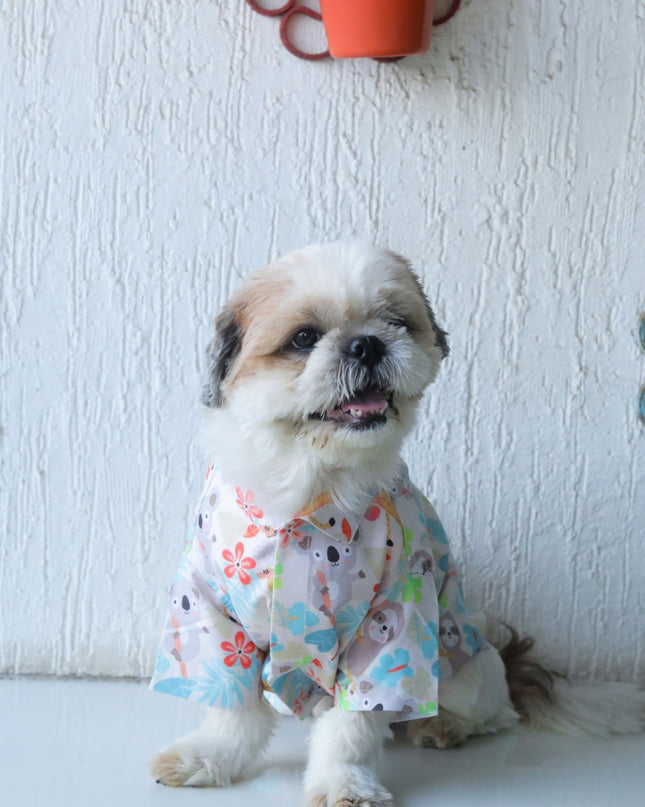 Tropical Koala Dog Shirt