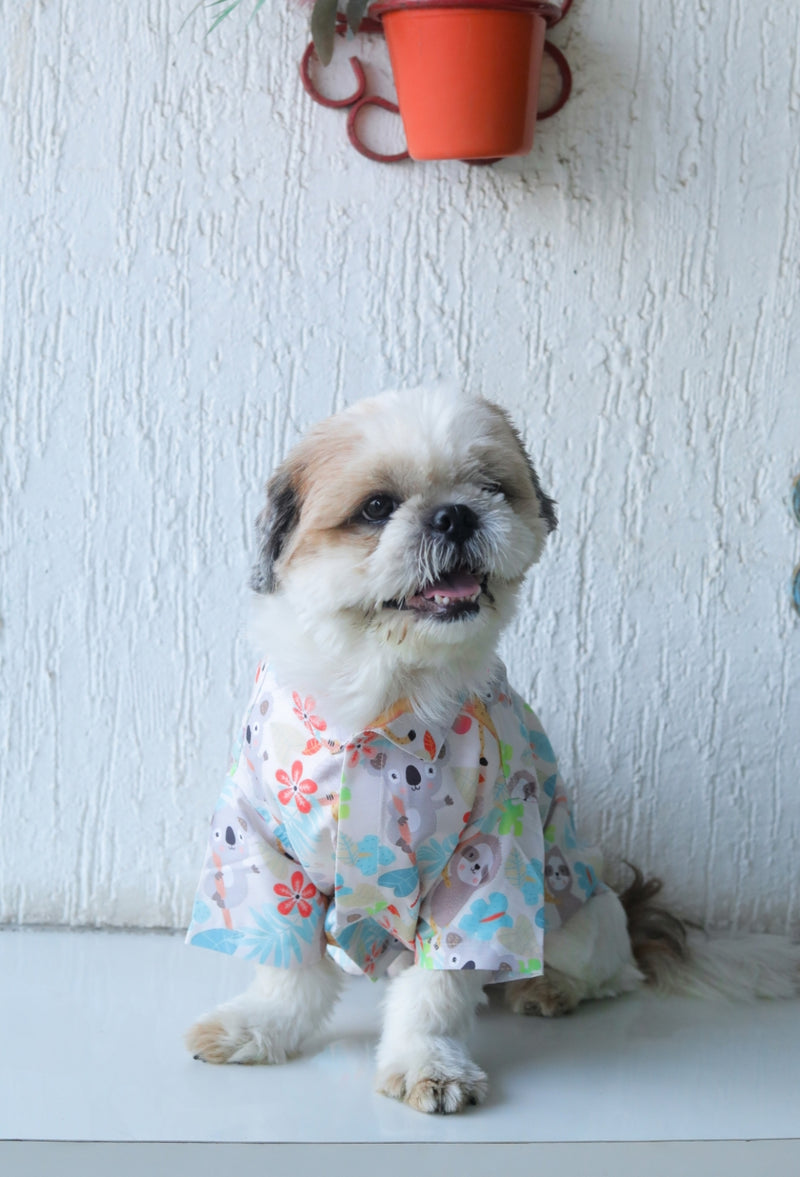Tropical Koala Dog Shirt
