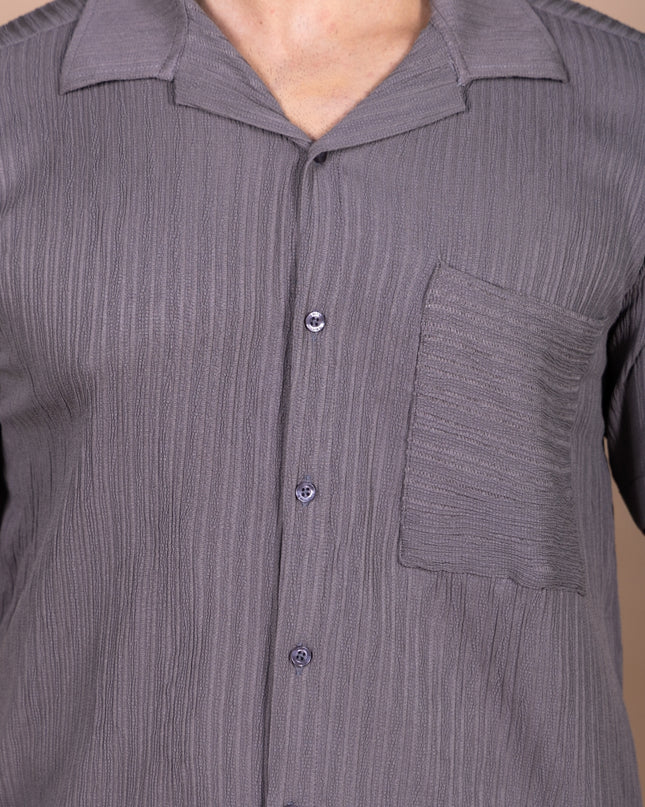 Grey Crinkle Co-ord