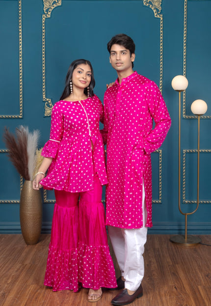 OG BANDHANI PINK COUPLE