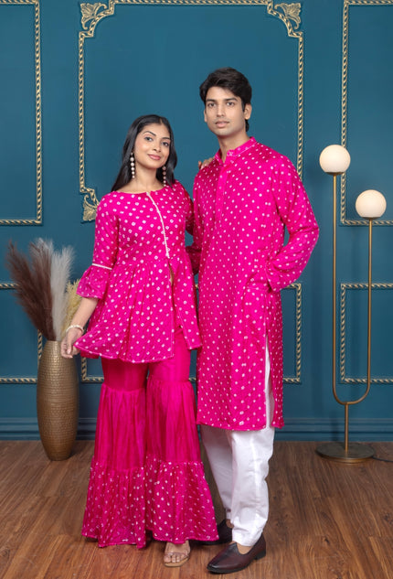OG BANDHANI PINK COUPLE