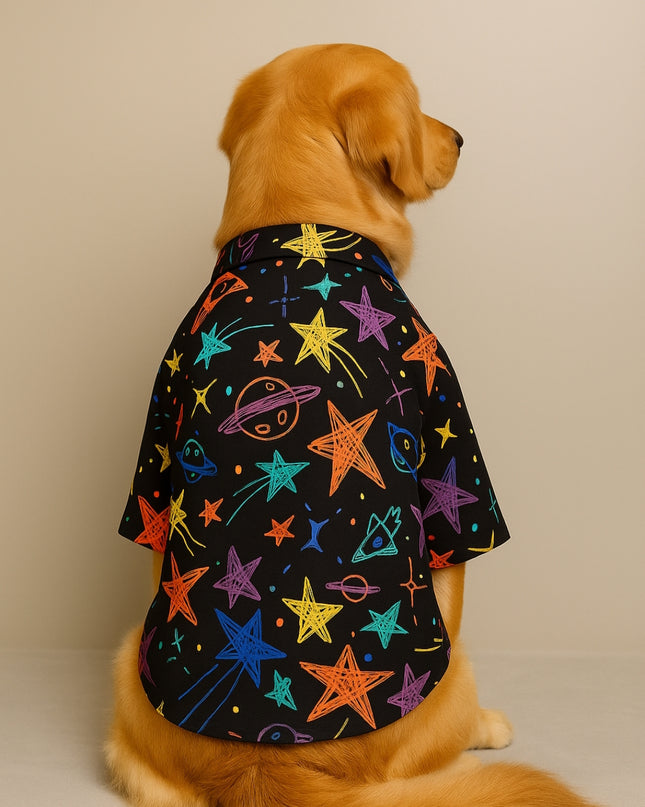 PLANETS & STARS  DOG SHIRT