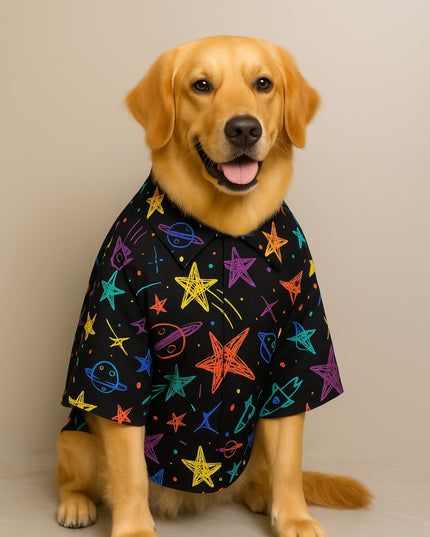 PLANETS & STARS  DOG SHIRT