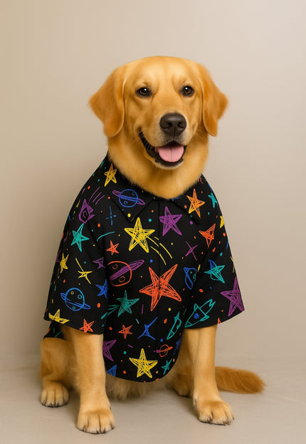 PLANETS & STARS  DOG SHIRT