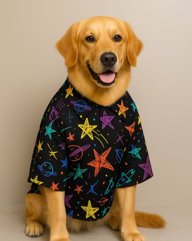 PLANETS & STARS  DOG SHIRT