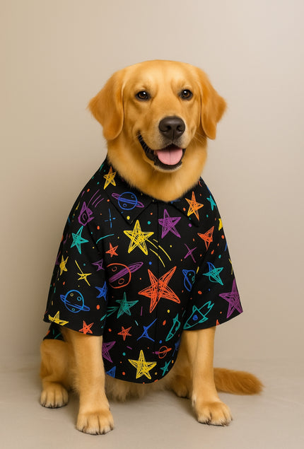 PLANETS & STARS  DOG SHIRT