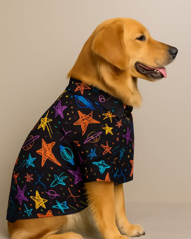 PLANETS & STARS  DOG SHIRT