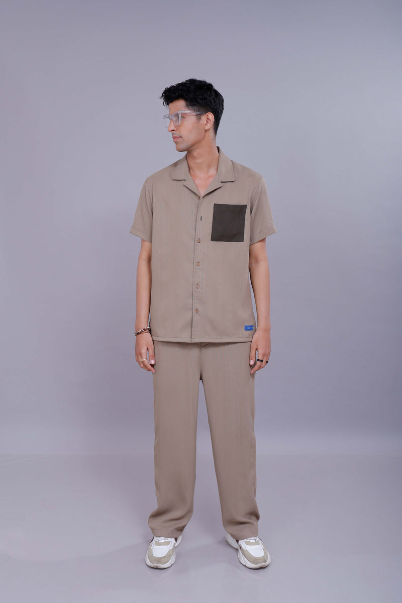 Beige Drift Unisex Co-ord Duo