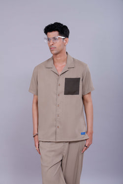 Beige Drift Co-ord Men Pants