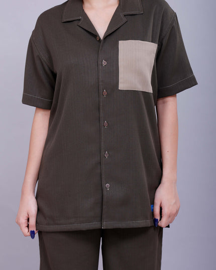 Olive Camo Co-Ord Women Pants