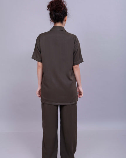 Olive Camo Co-Ord Women Pants