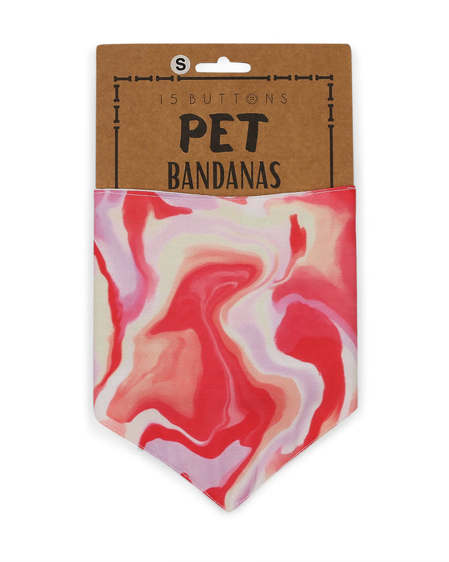 Pink Fluid Art Bandana