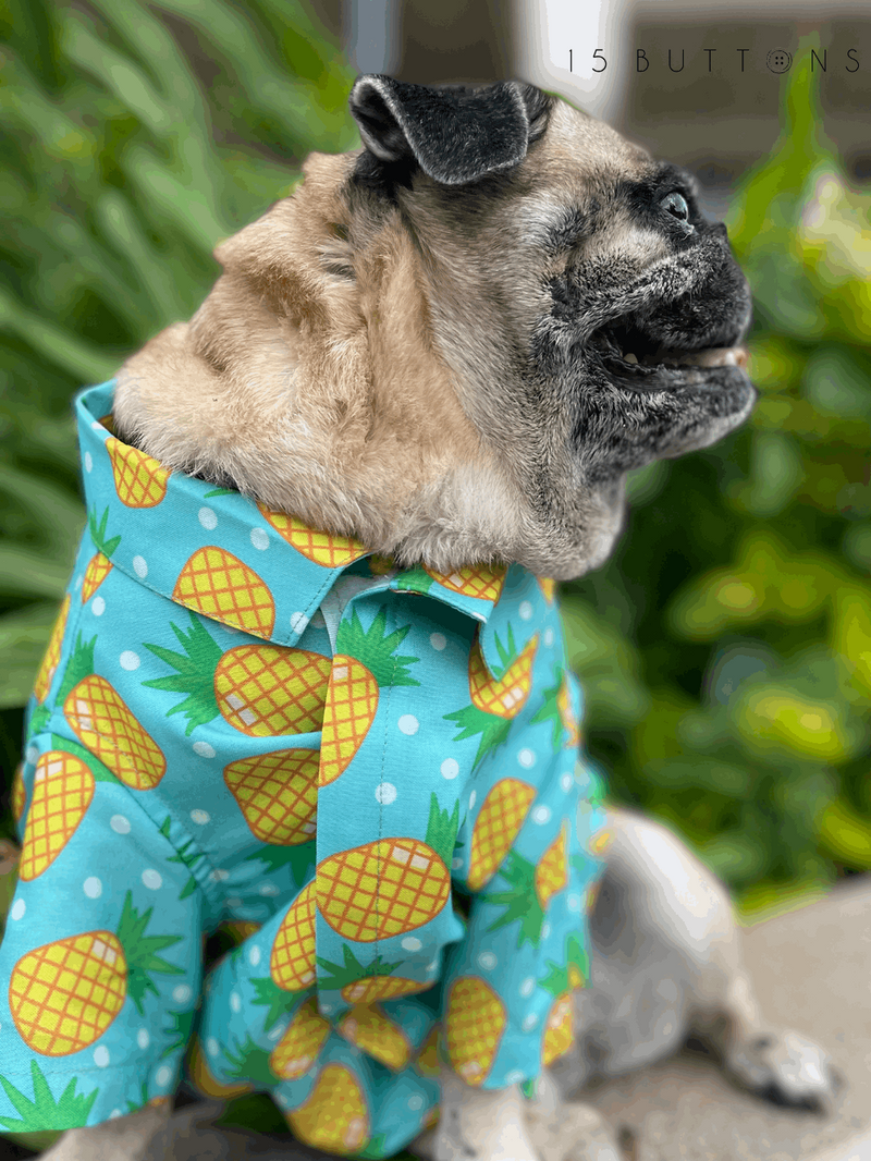 Pineapple Polka Dog Shirt
