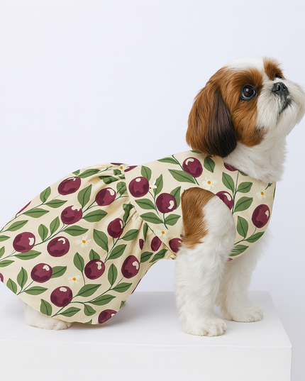 BLUSHING BERRIES  DOG DRESS
