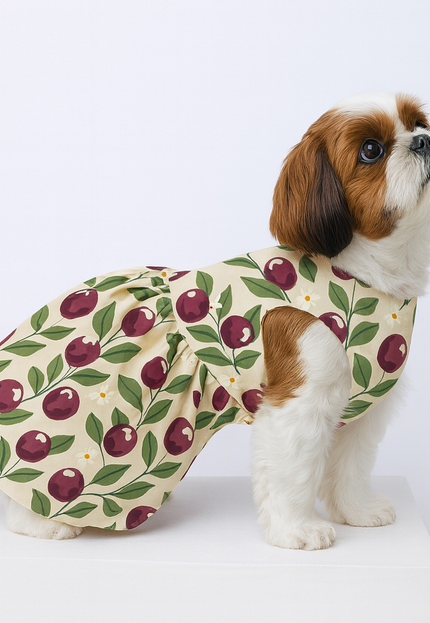 BLUSHING BERRIES  DOG DRESS