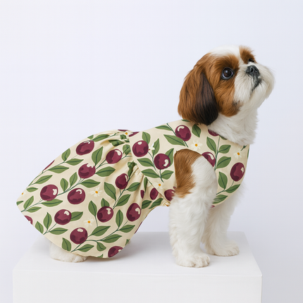 BLUSHING BERRIES  DOG DRESS