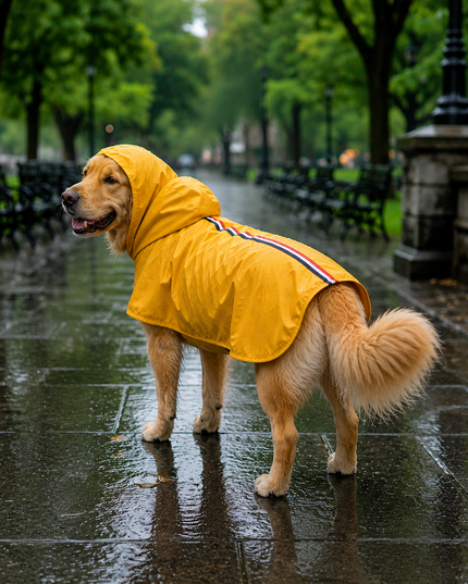 15 Furries Urban Yellow Dog Raincoat (100 % Waterproof)