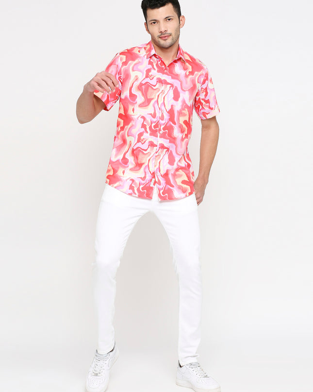Pink Fluid Art Shirt