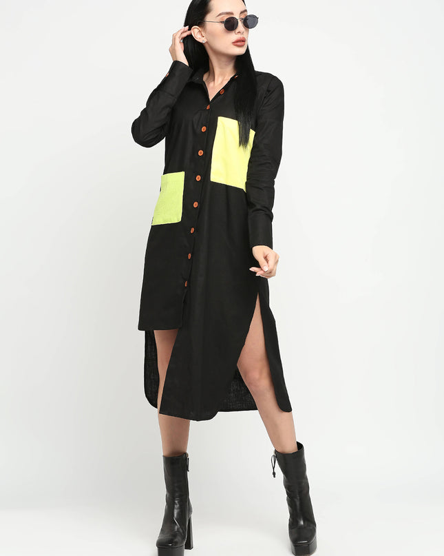 LITT Black Shirt Dress